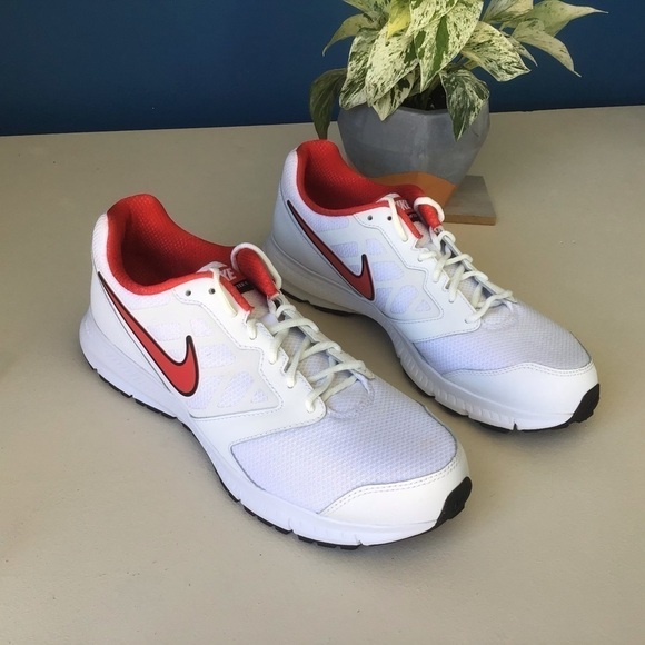 Nike Downshifter Athletic Red White Mens Shoes main image 6